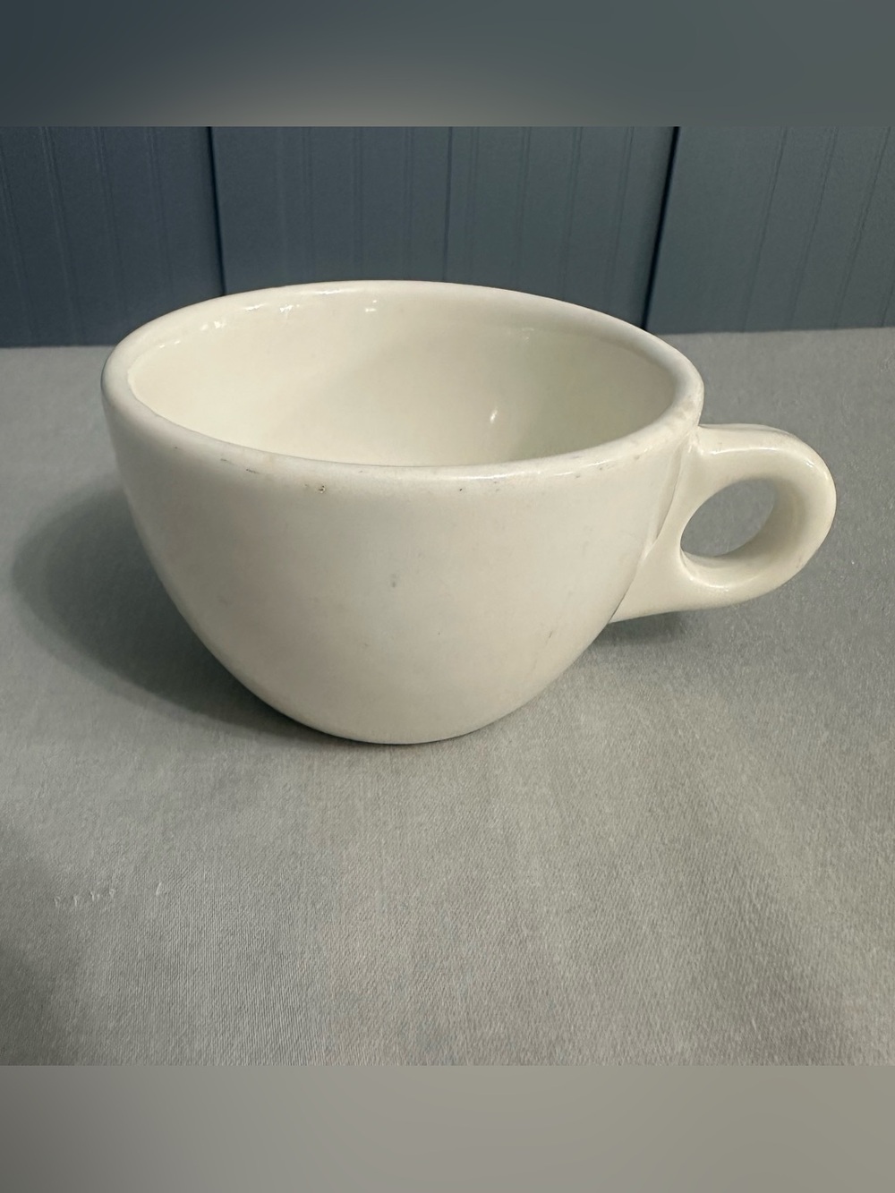 VTG Buffalo China USA Heavy Ceramic Restaurant Ware Diner Coffee Mug Cup White